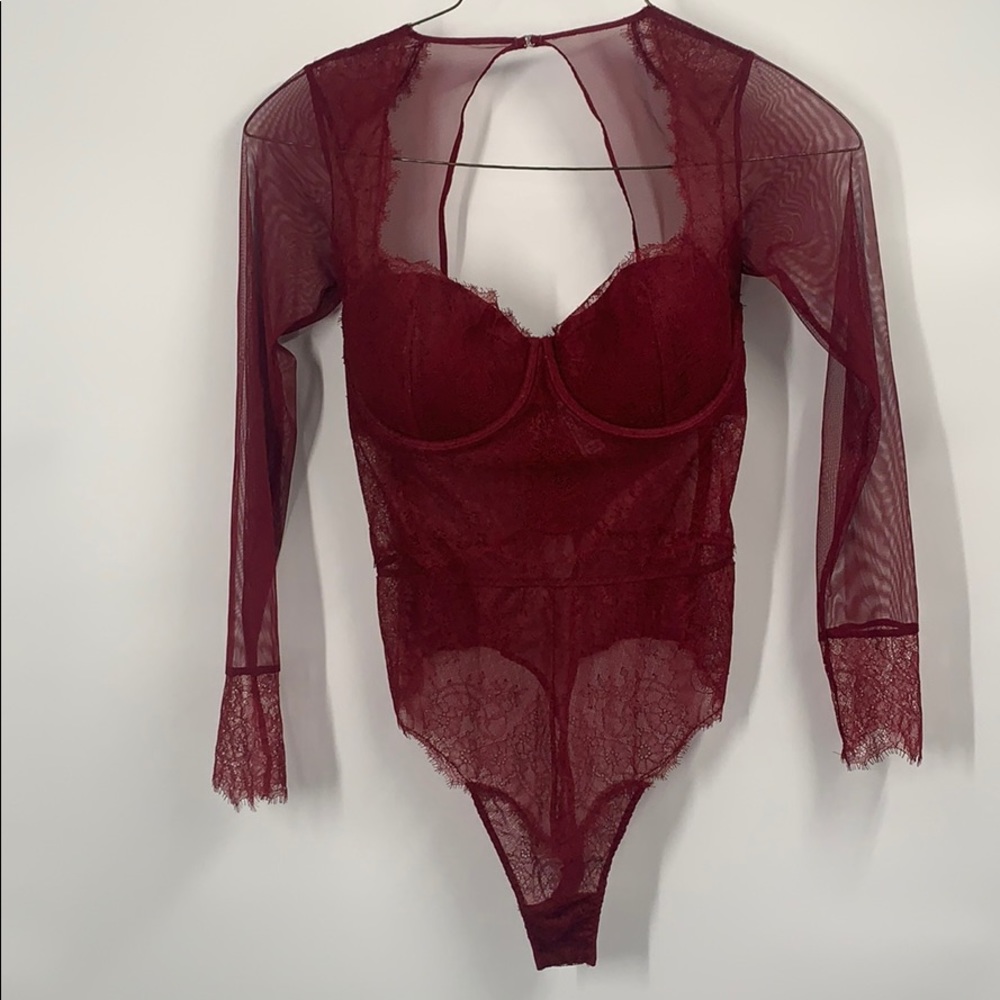 Victoria’s Secret sheer/lace bodysuit 36D